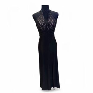 Morgan & Co. Black Dress with lace top size 3